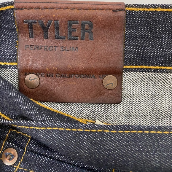 J Brand Raw Selvedge Denim Slim Fit Jeans Tyler 32 - Picture 9 of 11